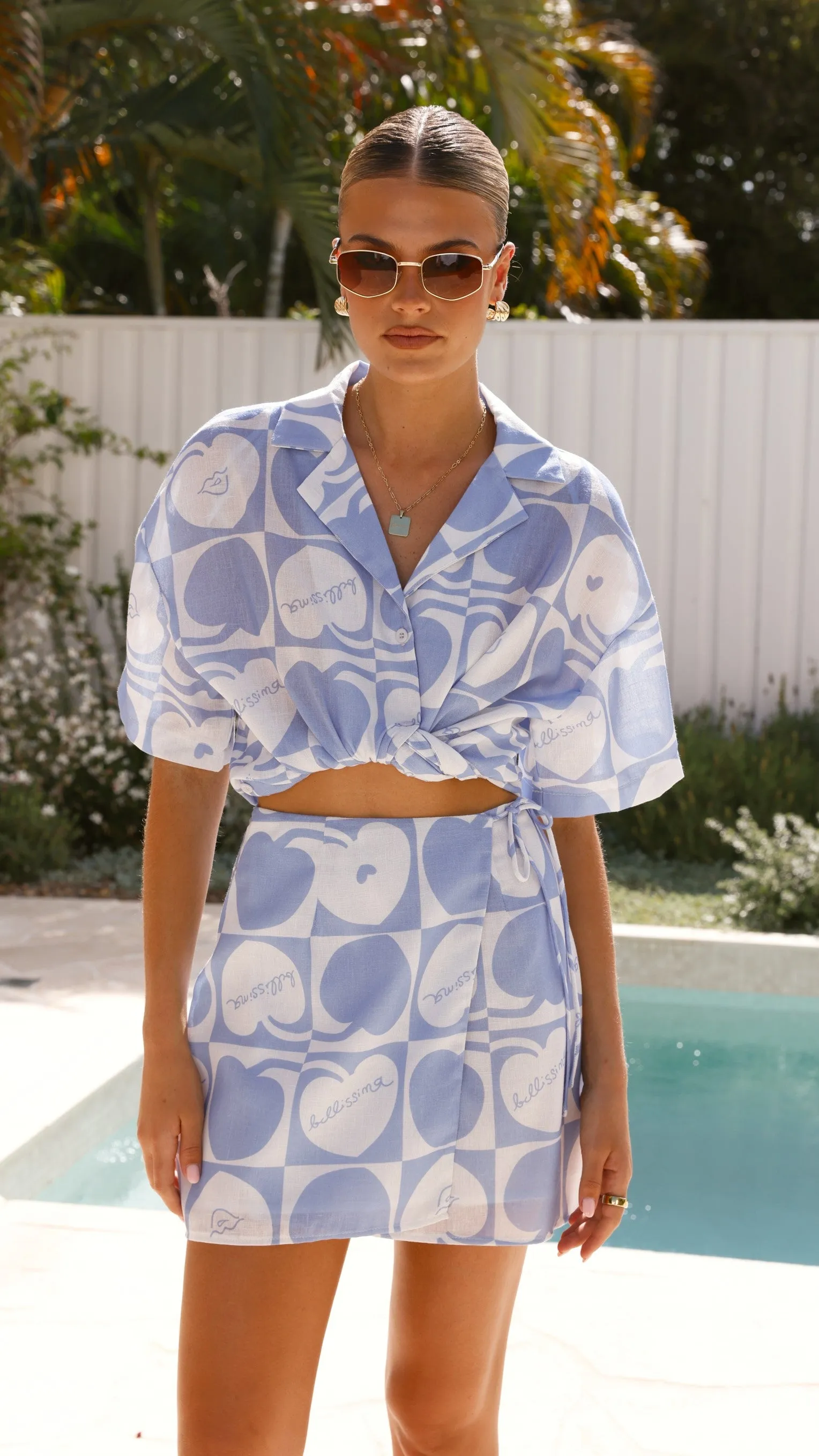 Abilene Button Up Shirt - Blue