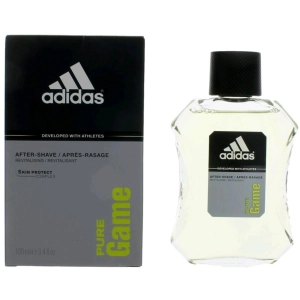 Adidas Men's After Shave - Pure Game with Woody Spicy Fragrance Authentic, 3.4 oz