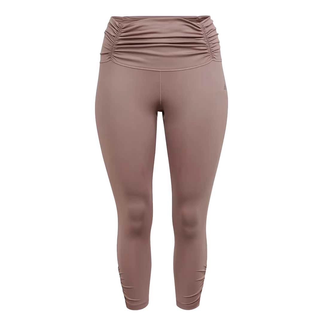 adidas - Women's Yoga Studio Gathered 7/8 Leggings (Plus Size) (HK6538)