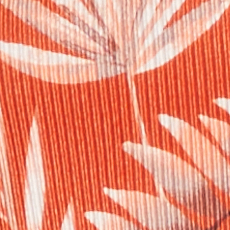 Almost Famous Plisse Tropical Print Cropped Halter Top