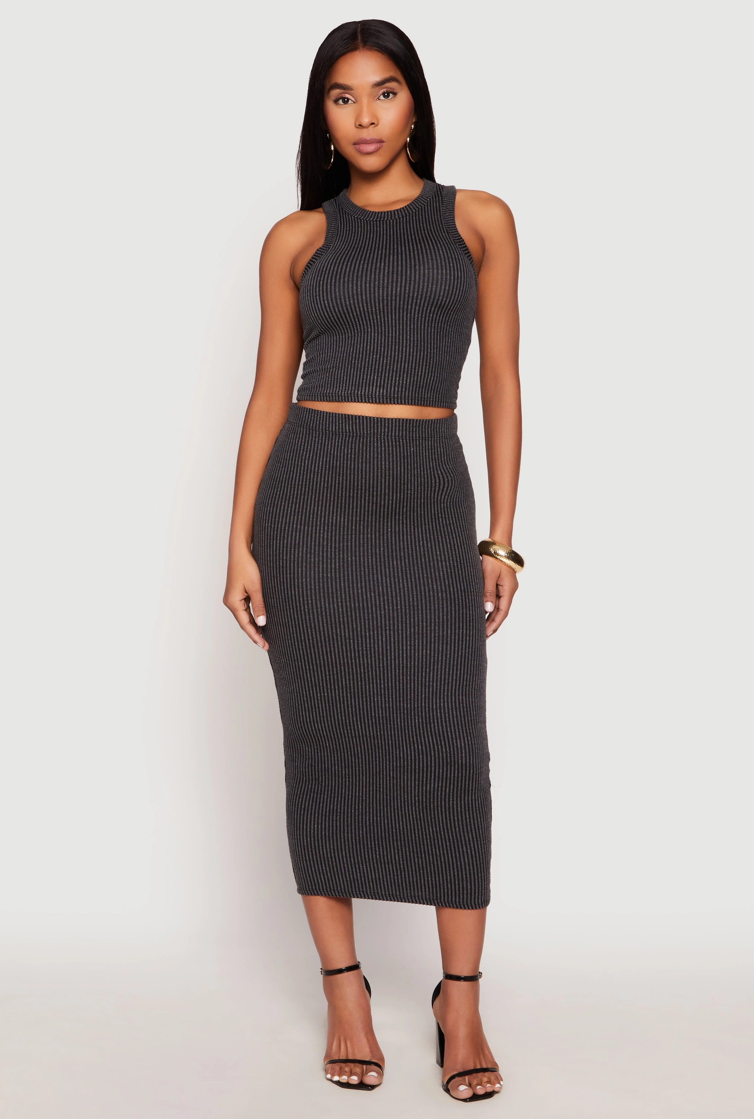 Almost Famous Ribbed Knit Racerback Tank Top