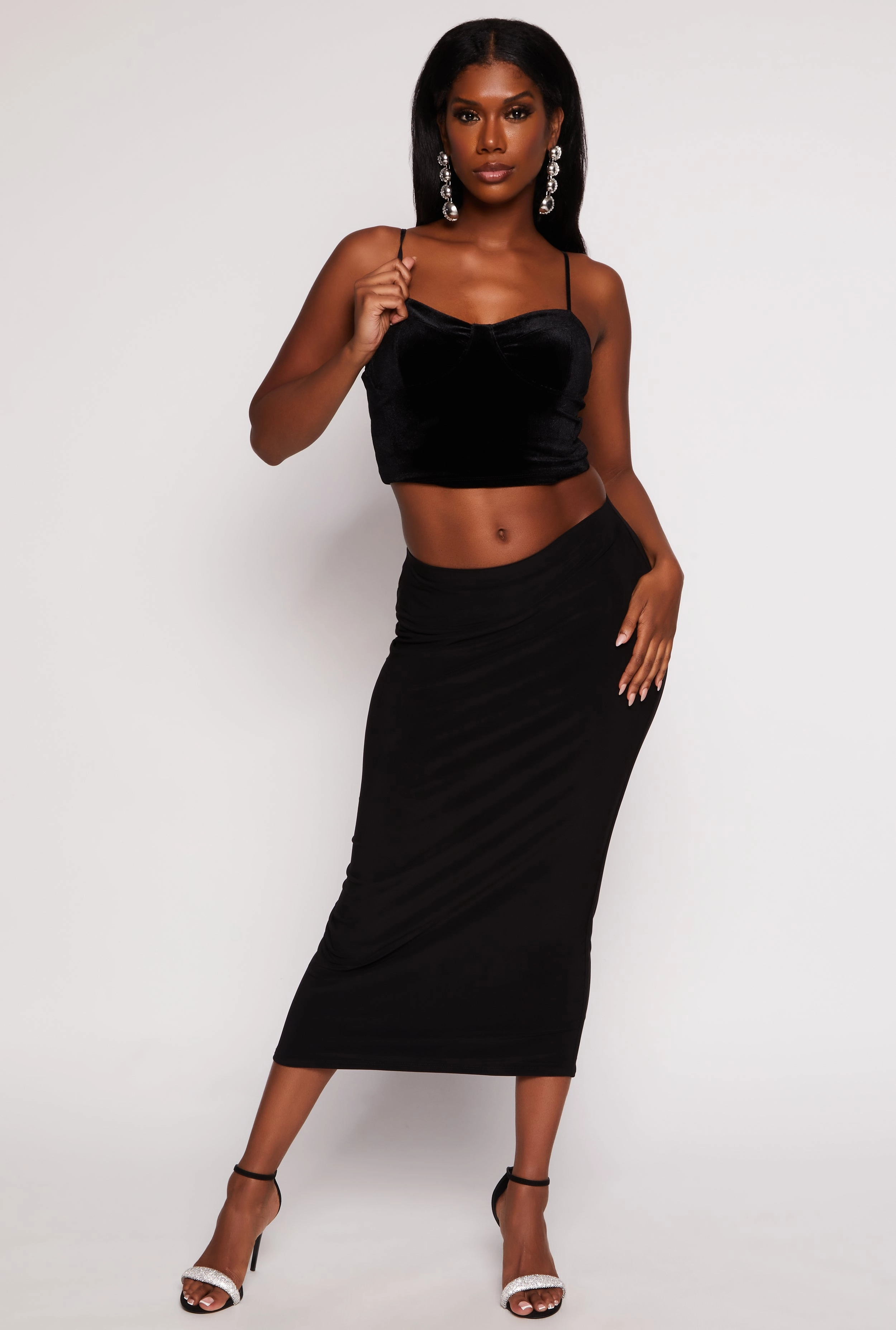 Ambiance Velvet Sweetheart Cami Bustier Top