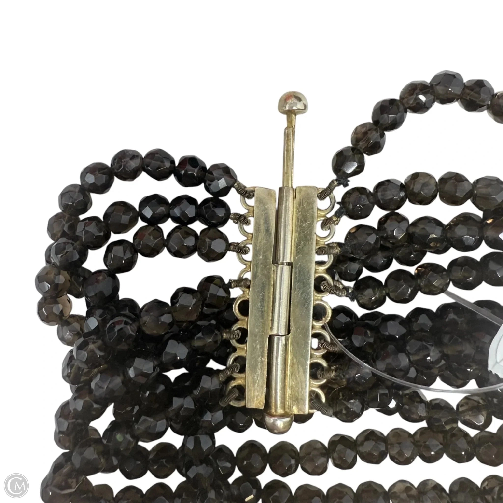 Antique Faceted Smoky Quartz Multi-Strand Bracelet Beaded By Unbranded