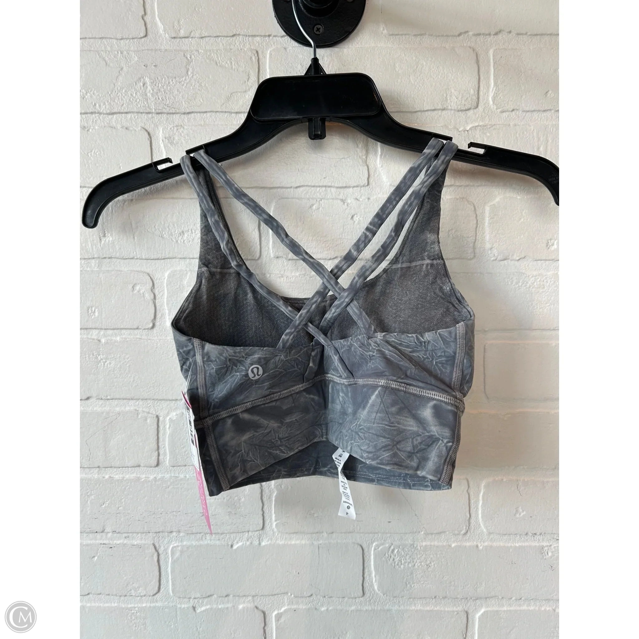Athletic Bra By Lululemon In Grey, Size: S