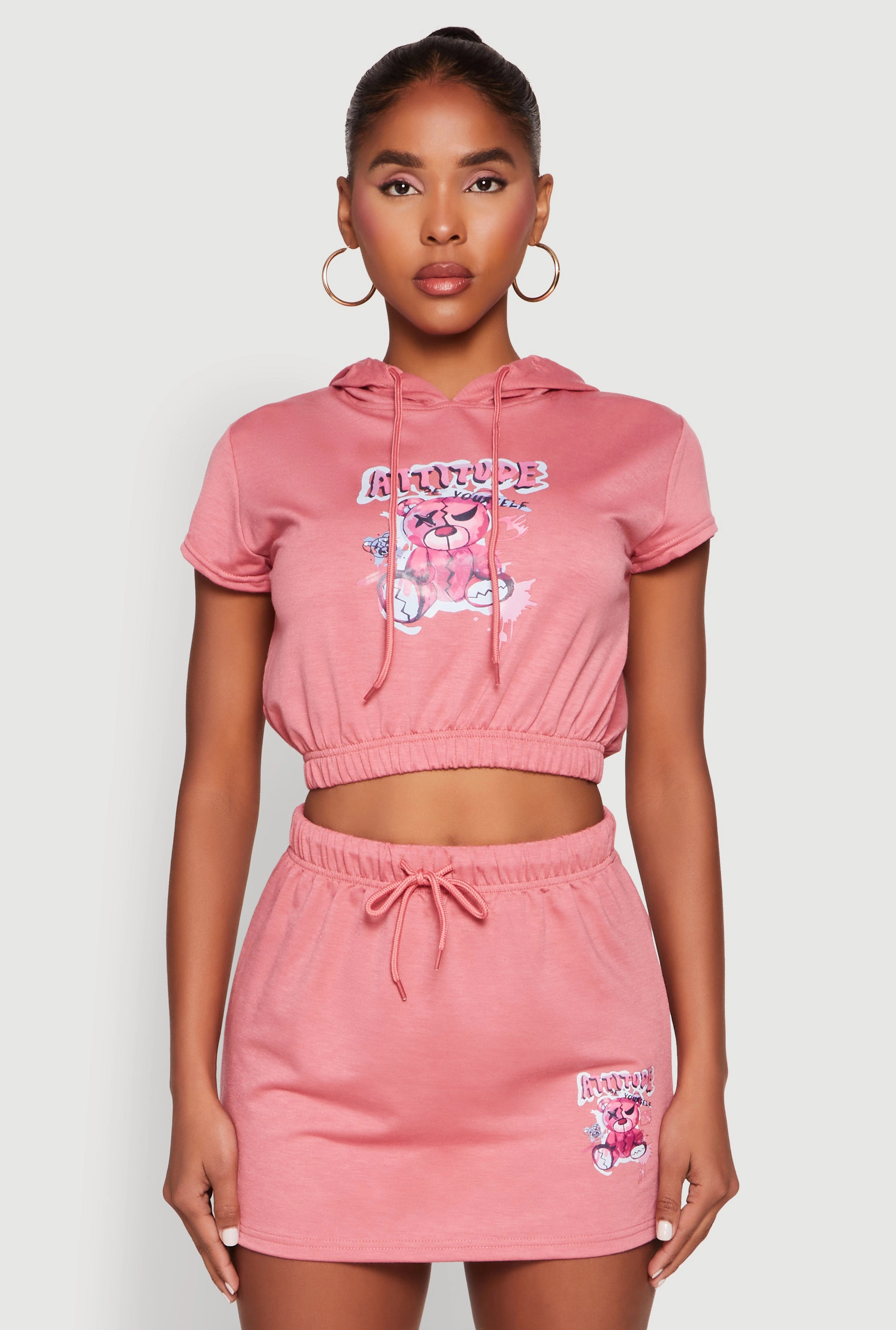Attitude Be Yourself Short Sleeve Hoodie
