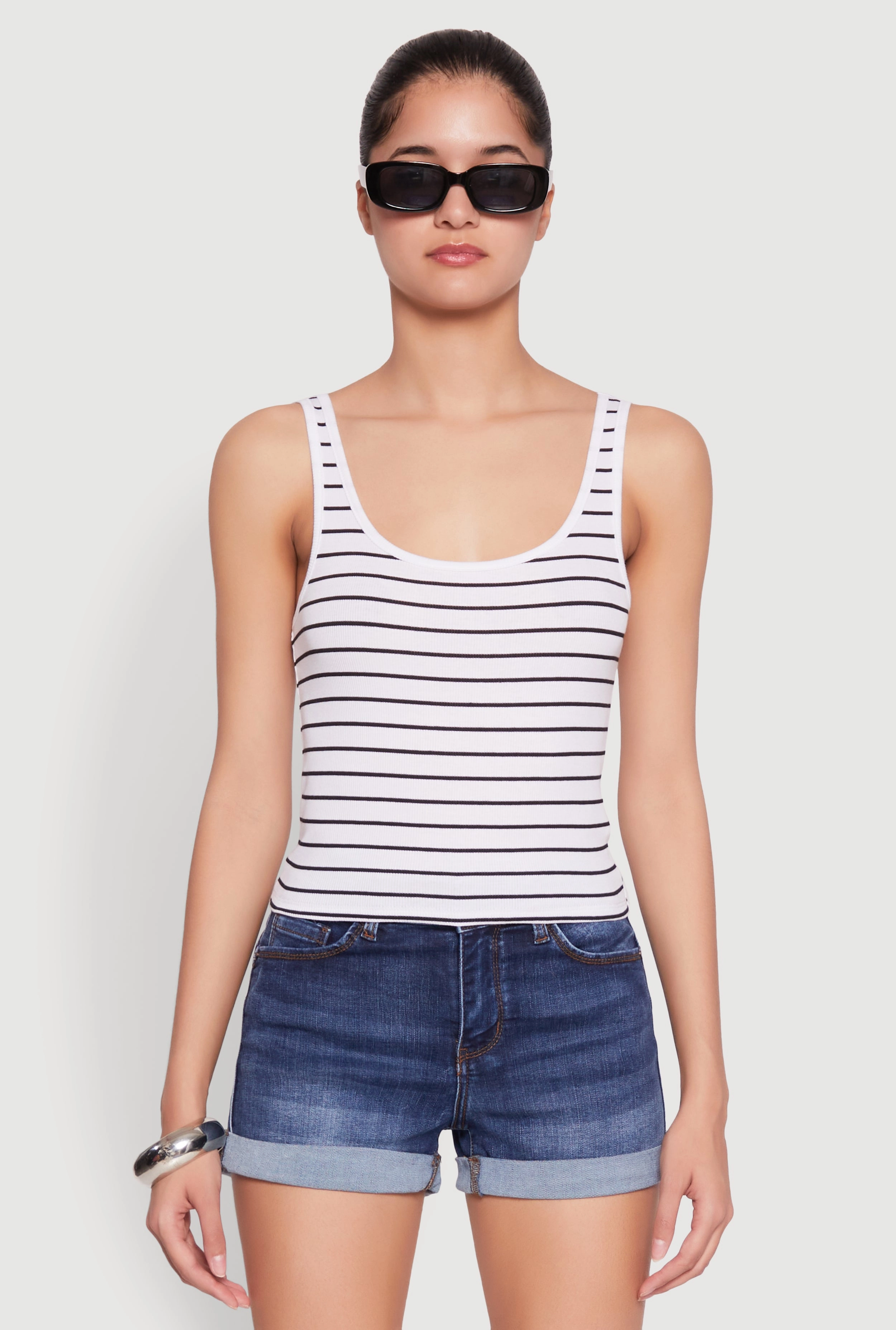 Basic Striped Tank Top
