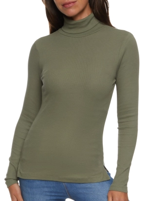Basic Turtleneck Long Sleeve Top