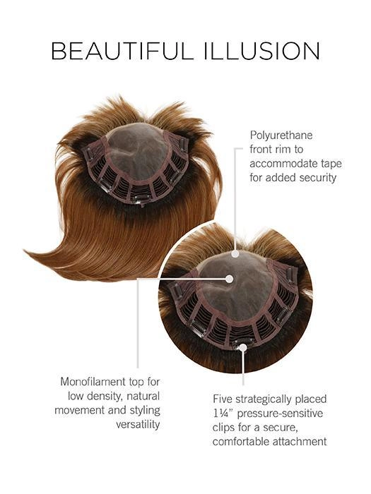 Beautiful Illusion Topper by Raquel Welch | Synthetic (Mono) Topper