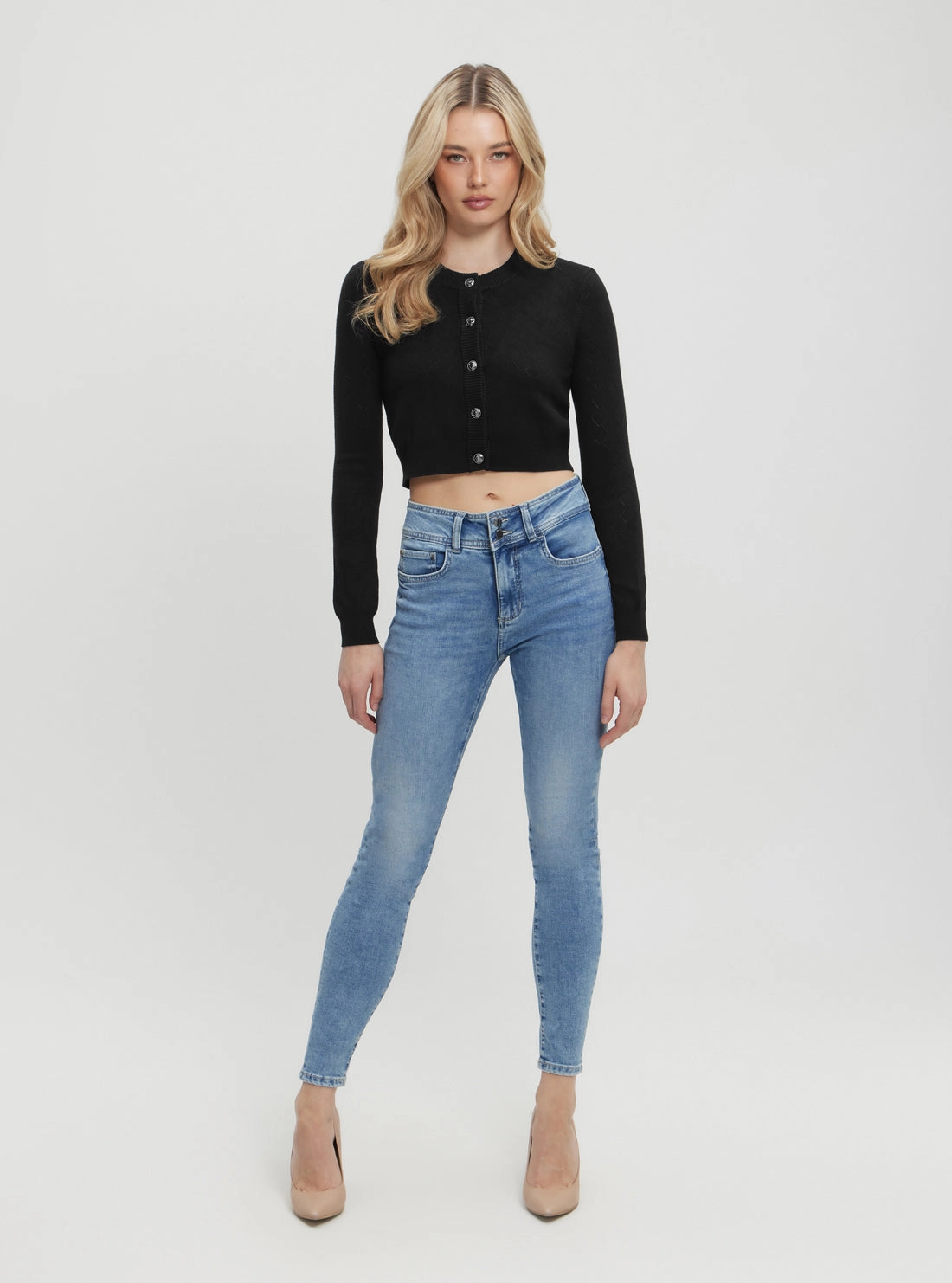 Black Holland Knit Cardigan