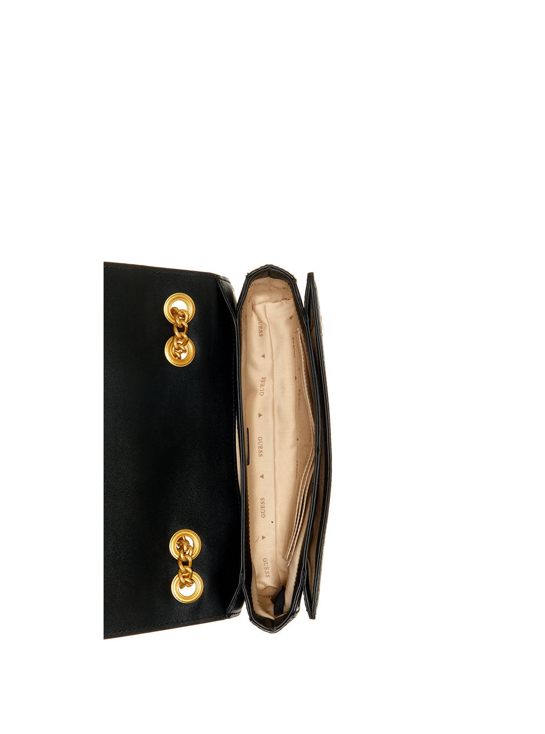 Black Logo Geva Convertible Crossbody Bag