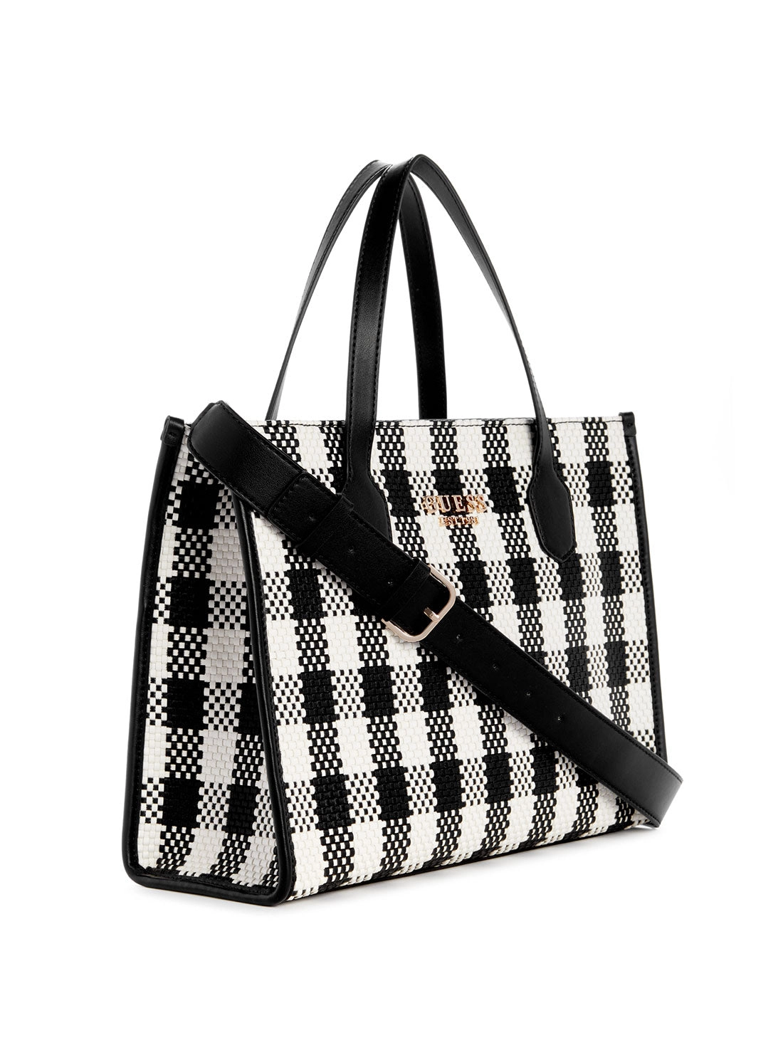 Black White Silvana Tote Bag