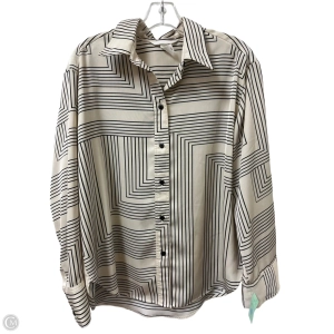 Blouse Long Sleeve By H&m In Striped Pattern, Size: M