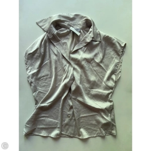 Blouse Sleeveless By Maison In Striped Pattern, Size: M