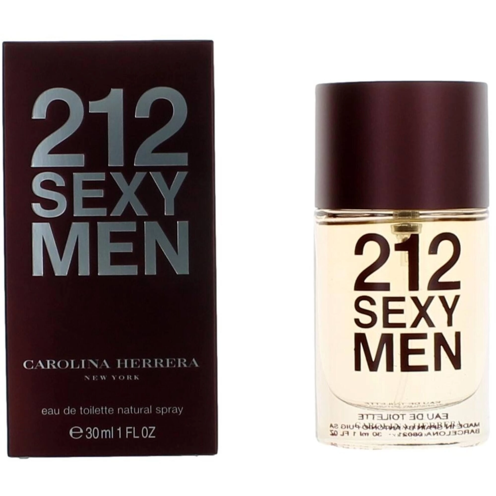 Carolina Herrera Men's Eau De Toilette Spray - 212 Sexy Captivating Aroma, 1 oz