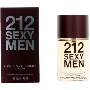 Carolina Herrera Men's Eau De Toilette Spray - 212 Sexy Captivating Aroma, 1 oz
