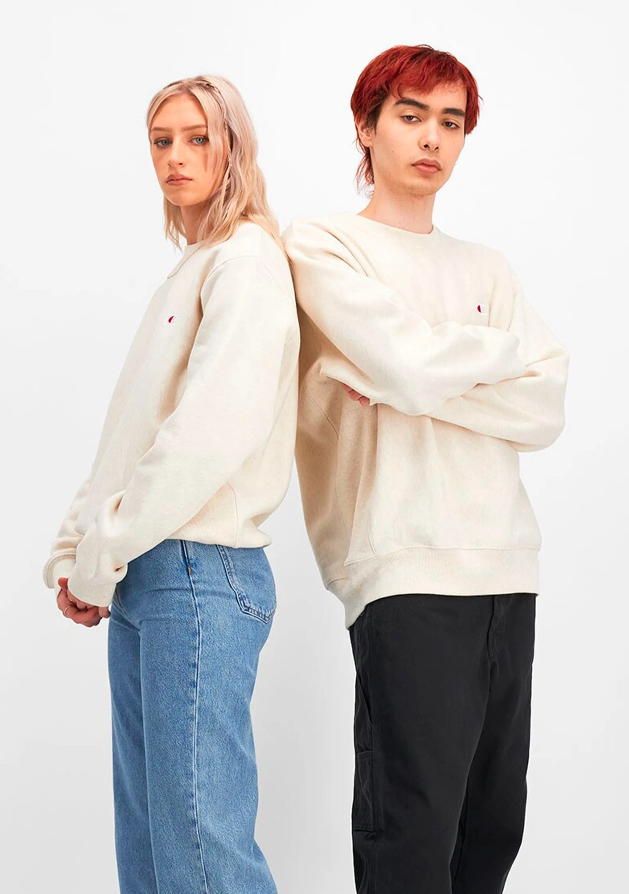 Champion Men's Reverse Weave Small C-Logo Crew