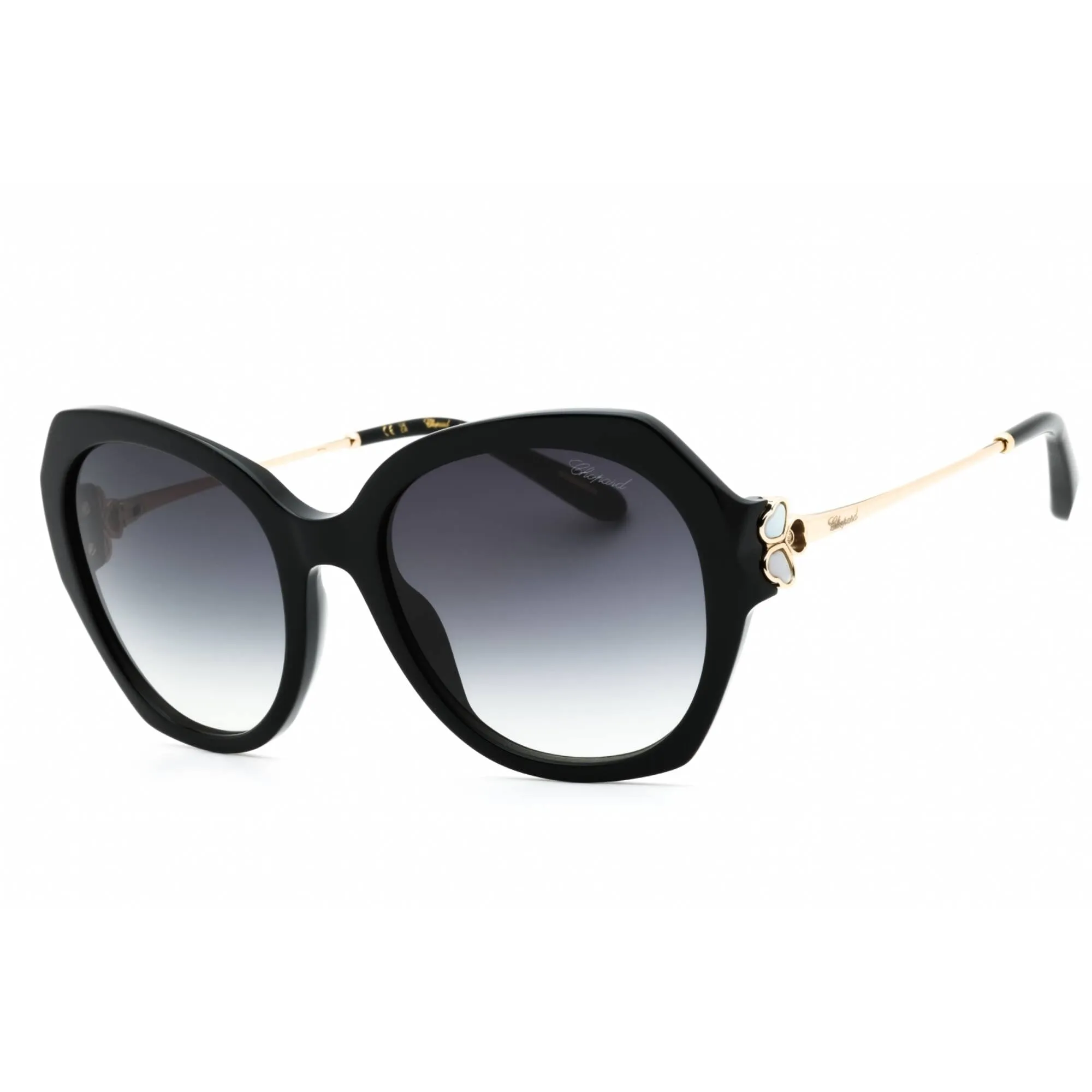 Chopard Women's Sunglasses - Shiny Black Acetate Full Rim Oversized | SCH354V 0700