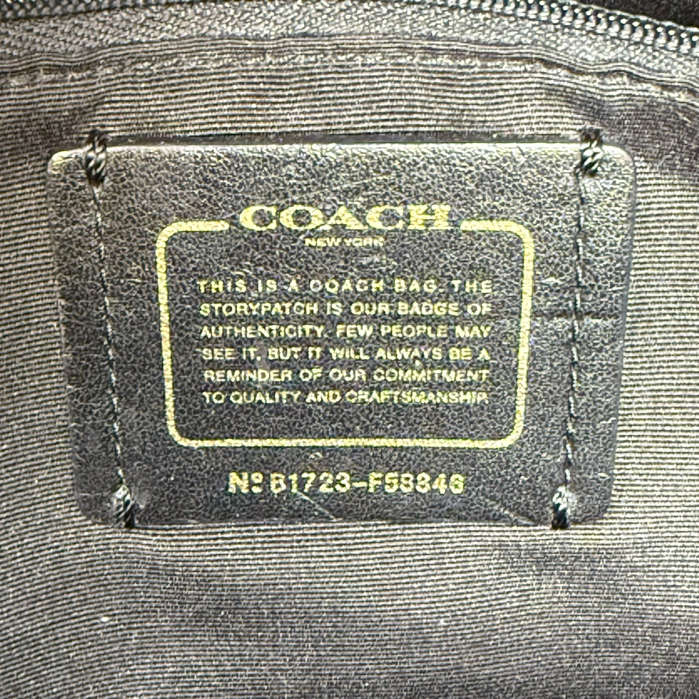 City Zip Tote Designer By Coach, Size: Medium