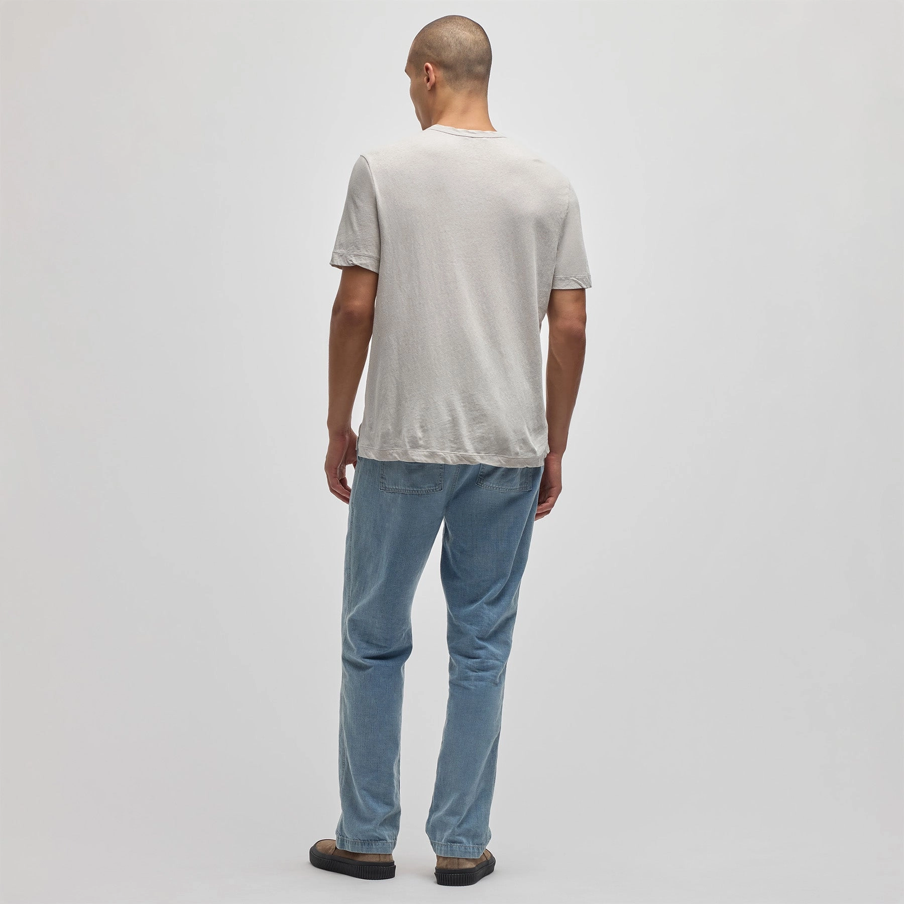 Cotton Jersey Crew - Salt