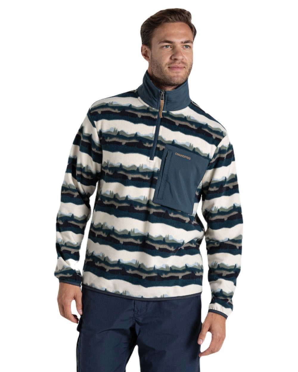 Craghoppers Mens National Trust Losehill Half Zip Fleece Top