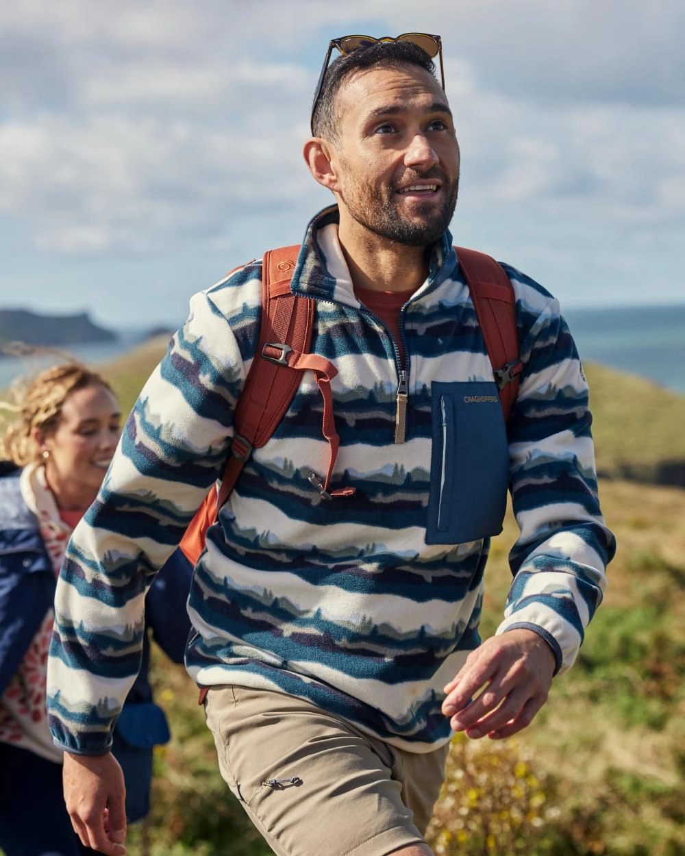 Craghoppers Mens National Trust Losehill Half Zip Fleece Top