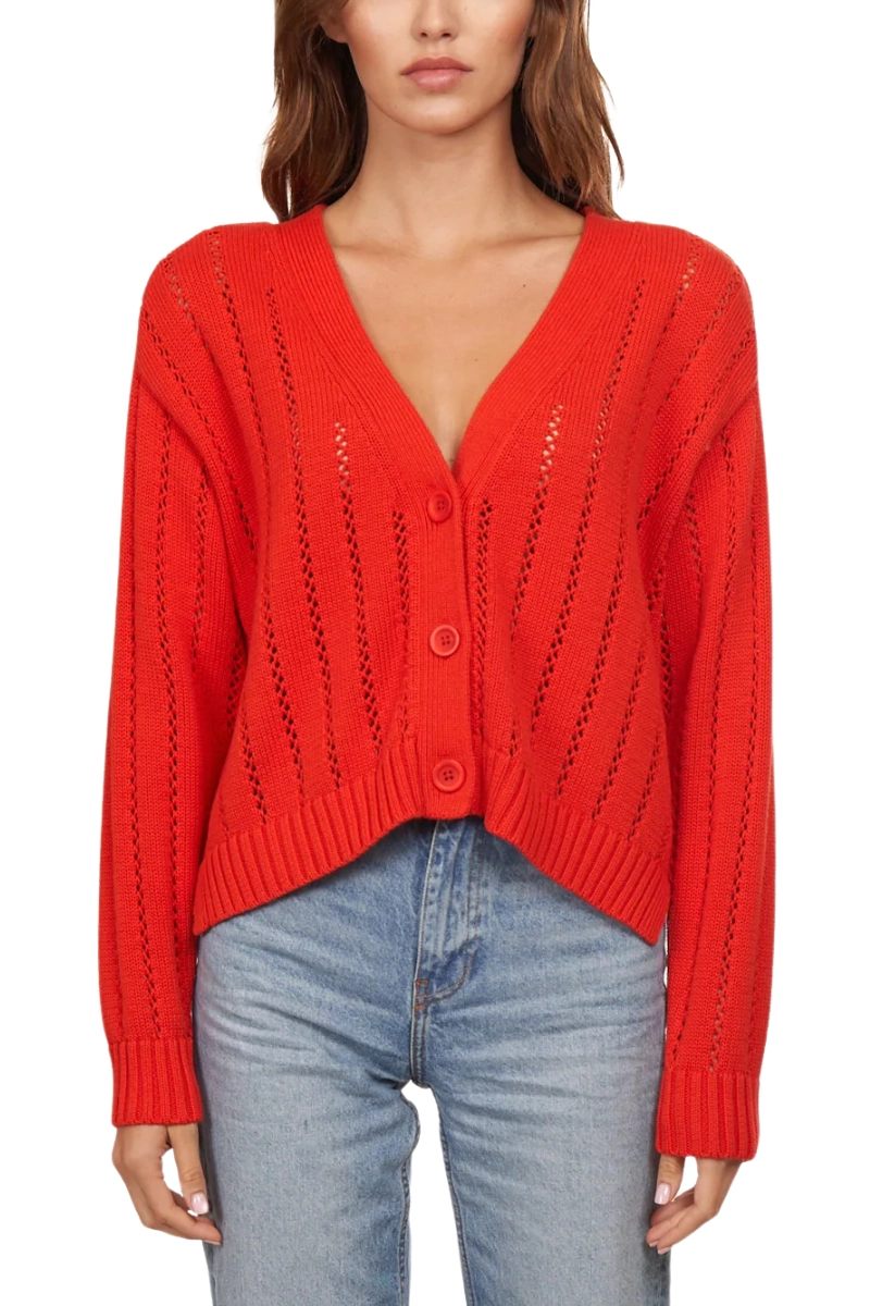Cropped V-Neck Cardigan