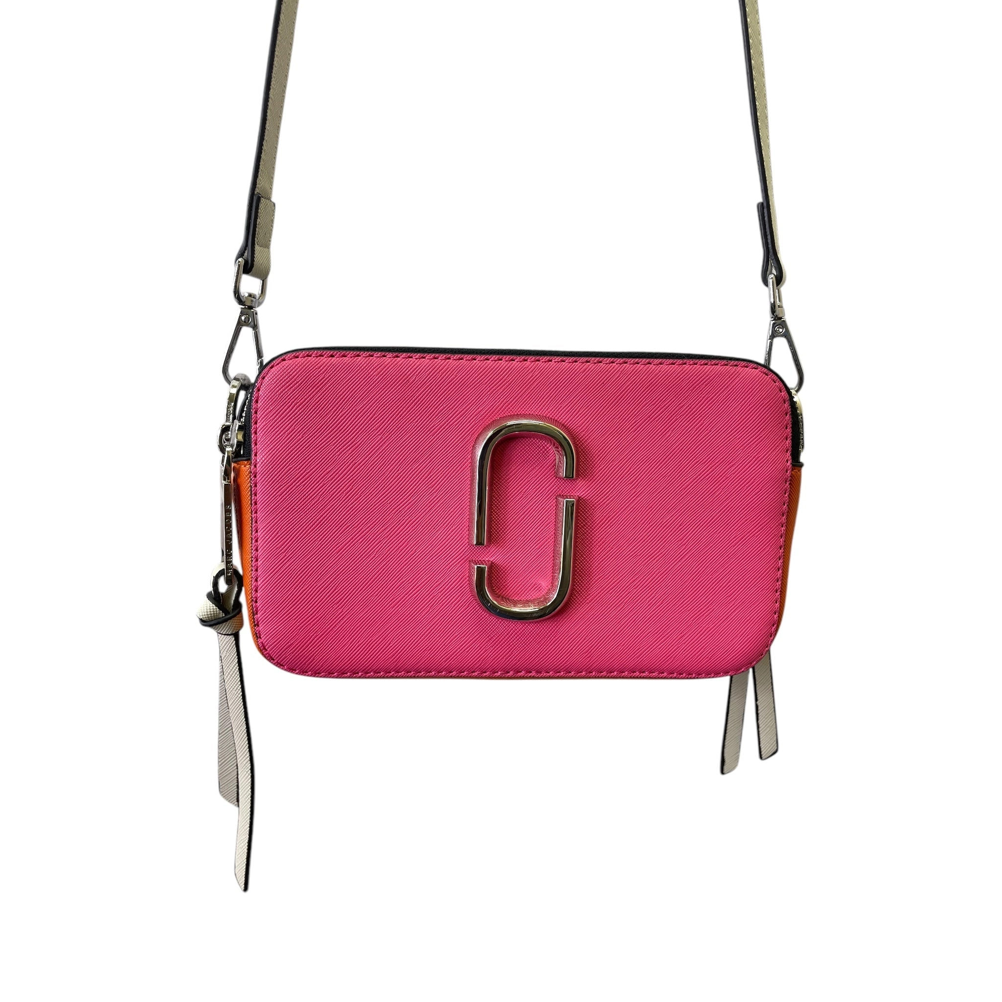 Crossbody Designer By Marc By Marc Jacobs In Orange & Pink, Size:Small