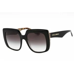 Dolce & Gabbana Women's Sunglasses - Black On Leopard Brown Print | 0DG4414 32998G