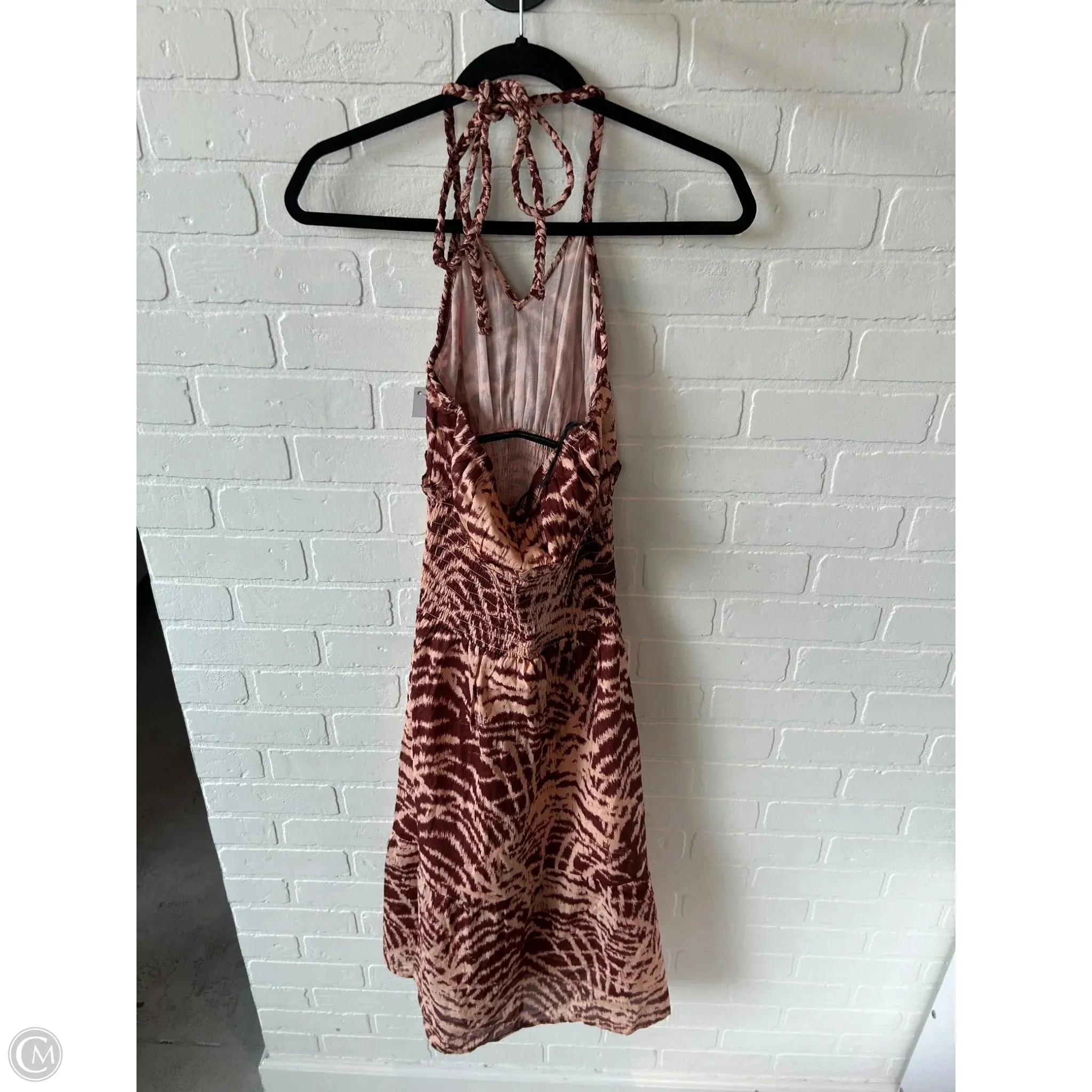 Dress Casual Midi By Venus In Brown & Tan, Size: S