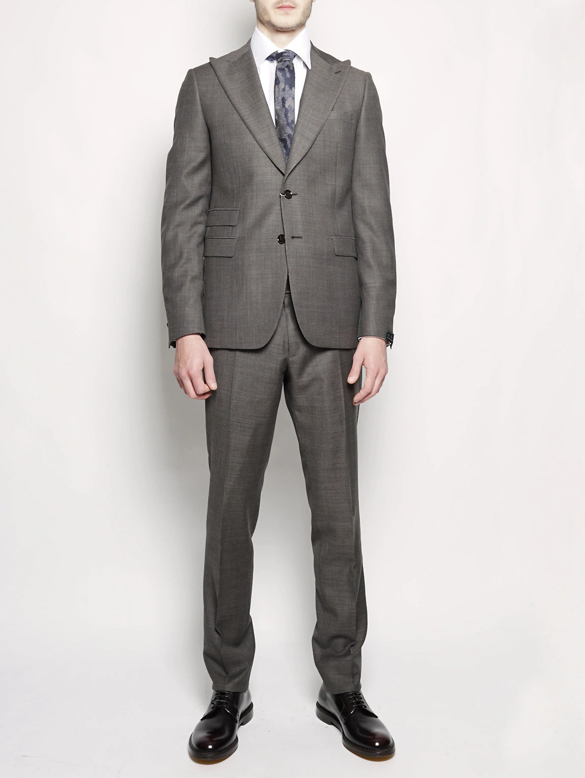 Dress in Fresh Gray Wool