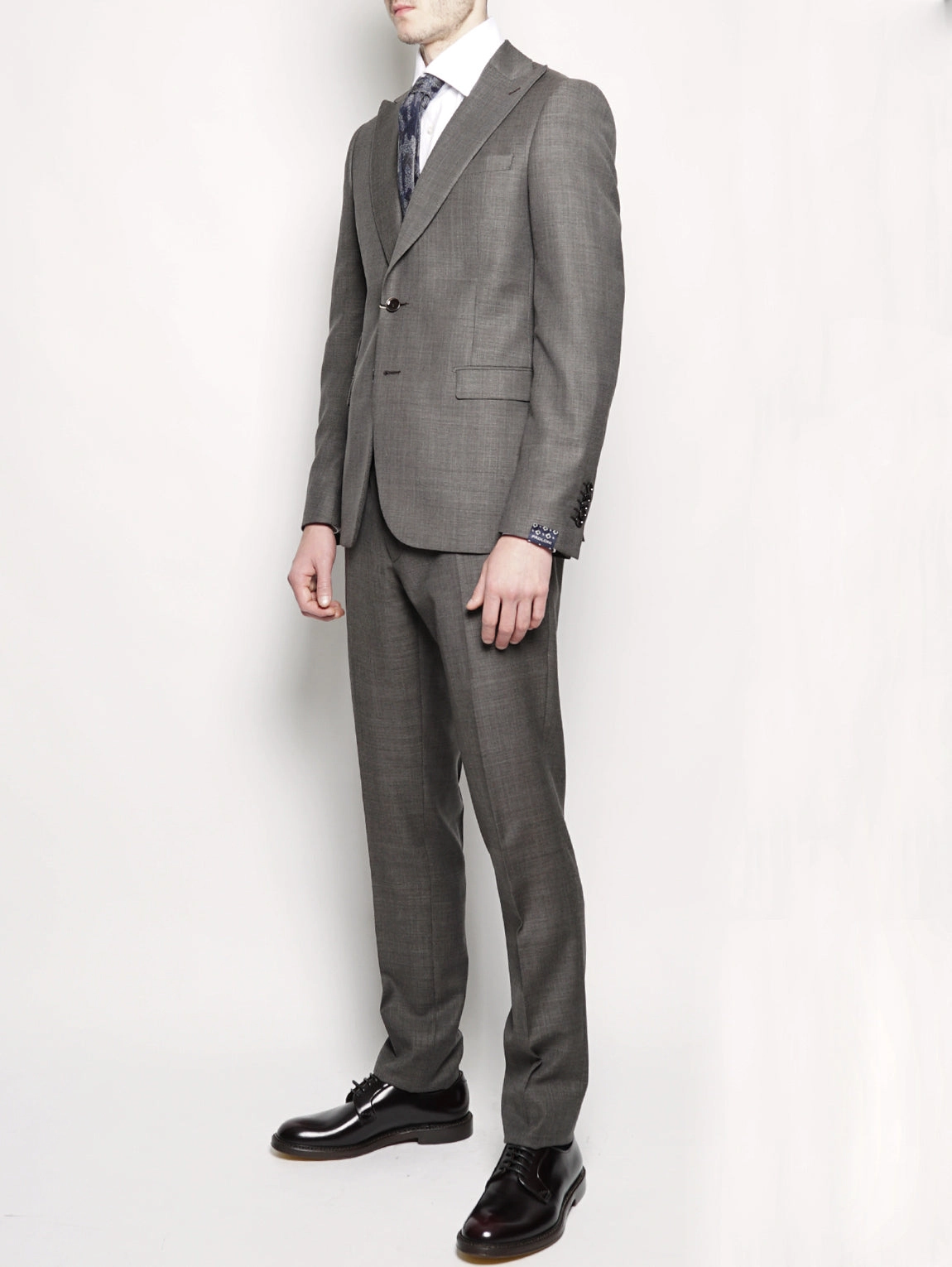 Dress in Fresh Gray Wool