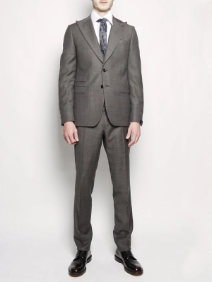 Dress in Fresh Gray Wool