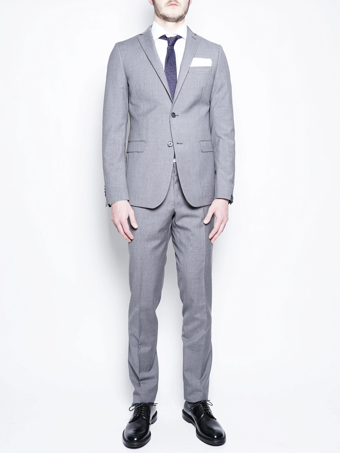 Dress in Fresh Gray Wool
