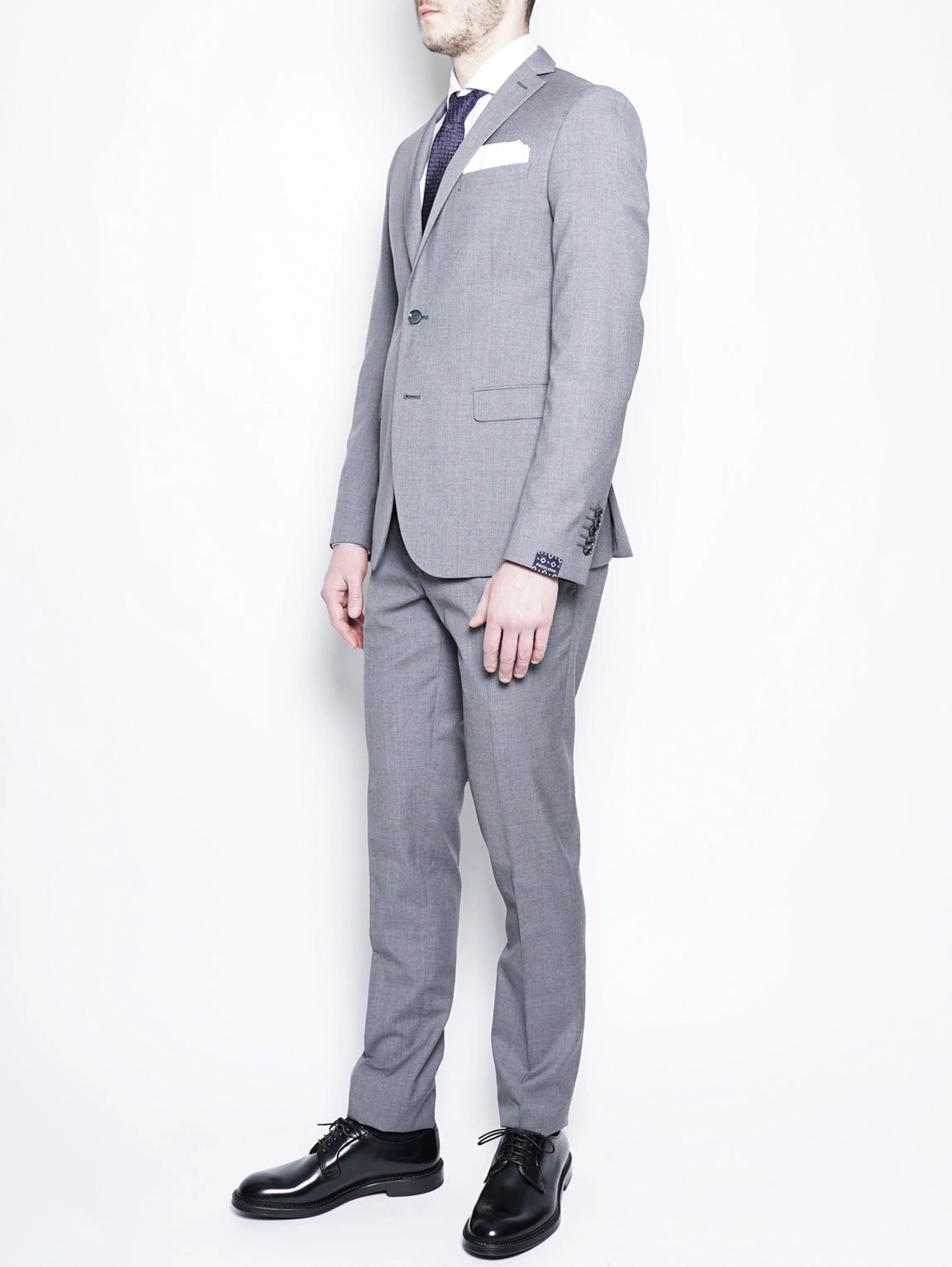Dress in Fresh Gray Wool