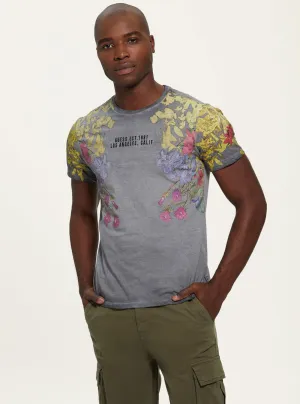 Eco Jet Black Multi Floral T-Shirt