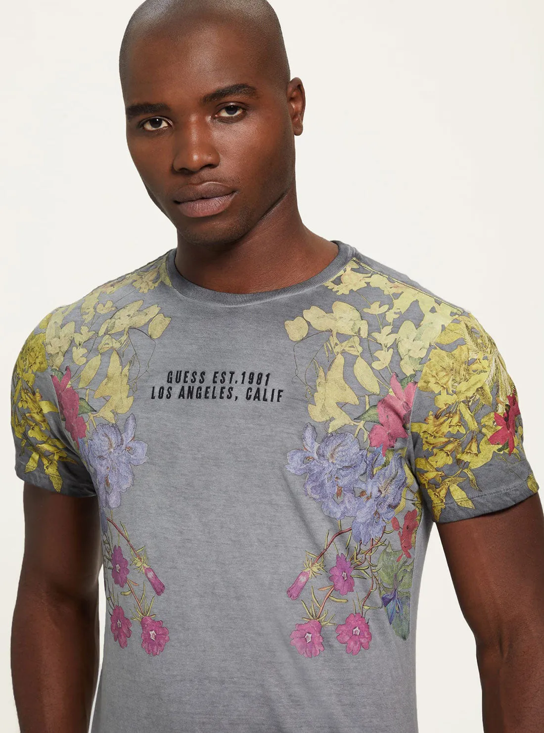 Eco Jet Black Multi Floral T-Shirt