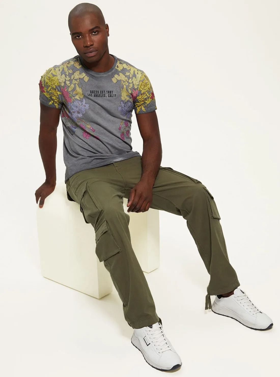 Eco Jet Black Multi Floral T-Shirt
