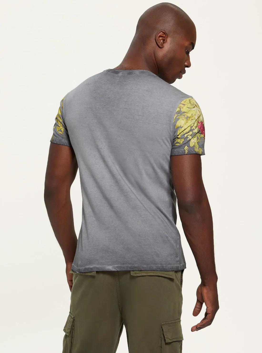 Eco Jet Black Multi Floral T-Shirt