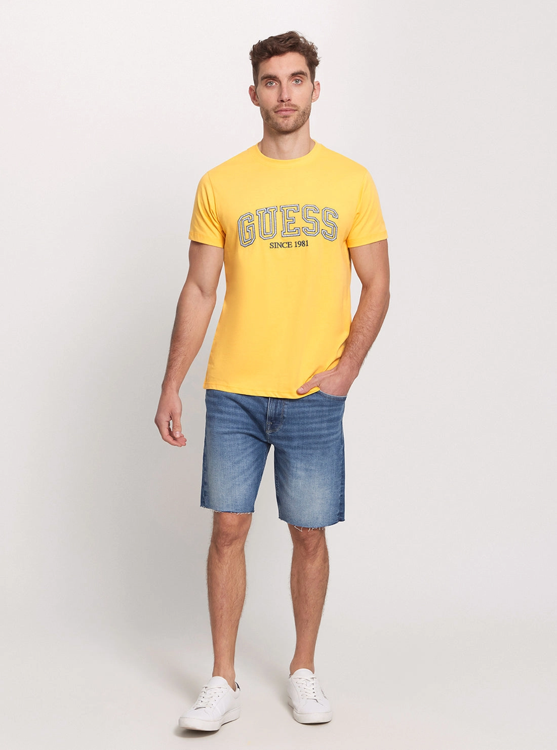 Eco Yellow College Logo T-Shirt
