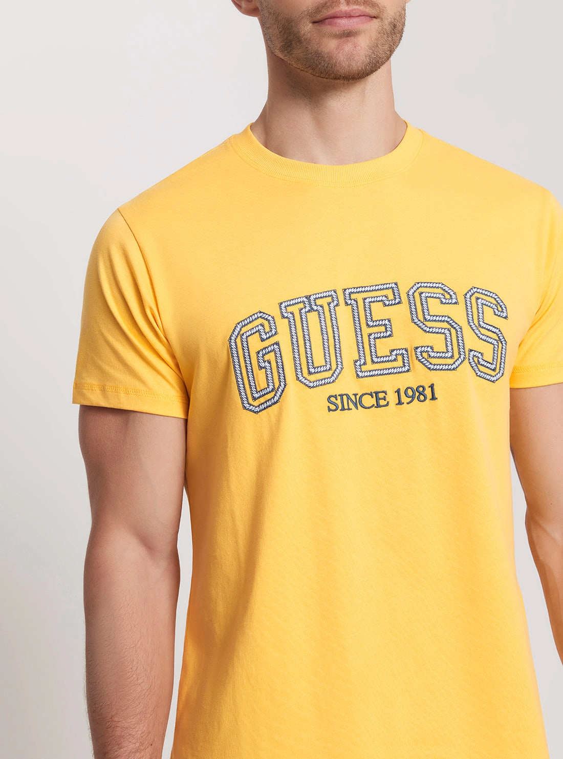 Eco Yellow College Logo T-Shirt