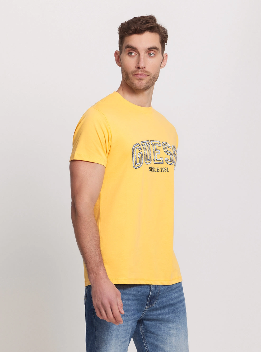 Eco Yellow College Logo T-Shirt