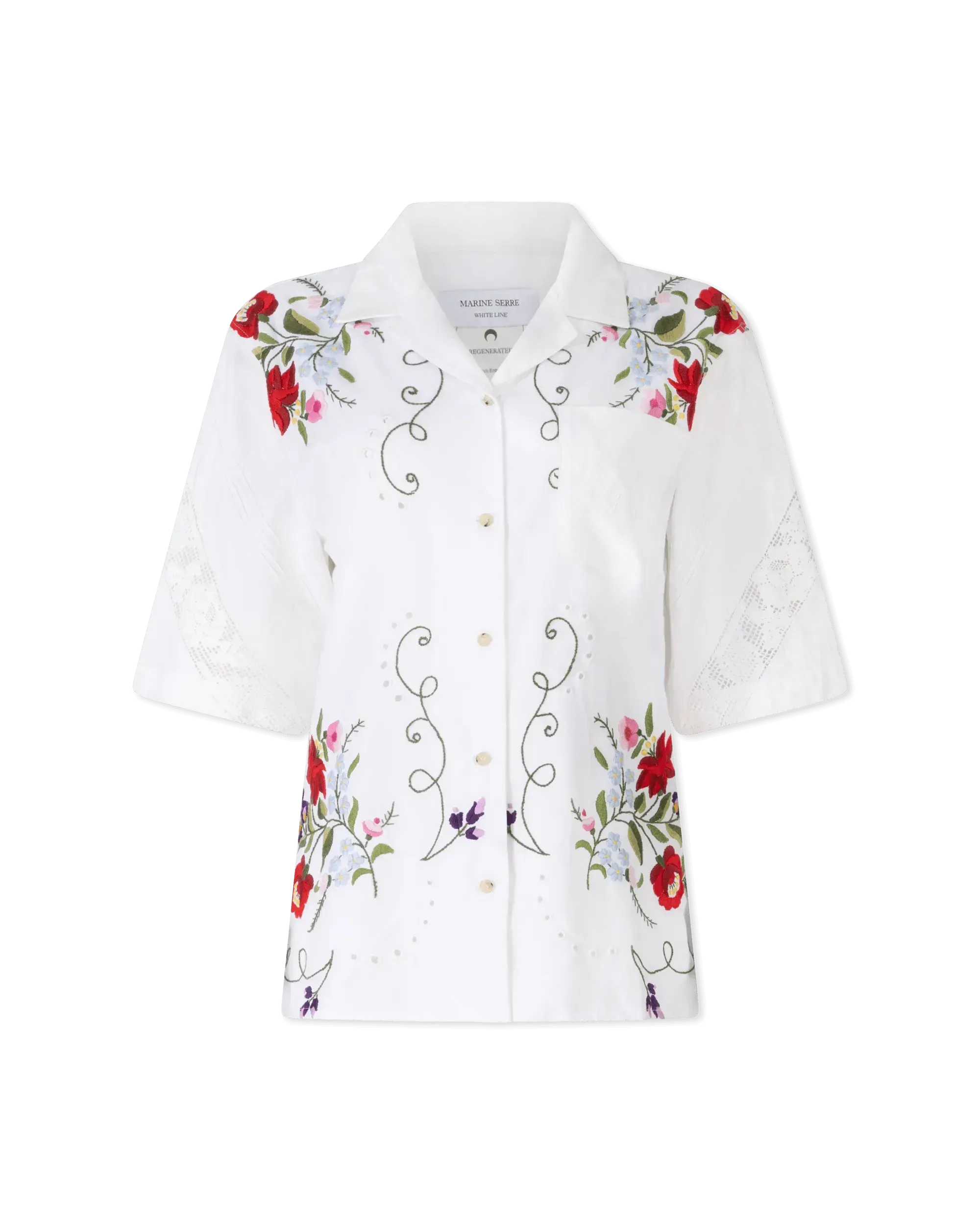Embroidered Linen Shirt