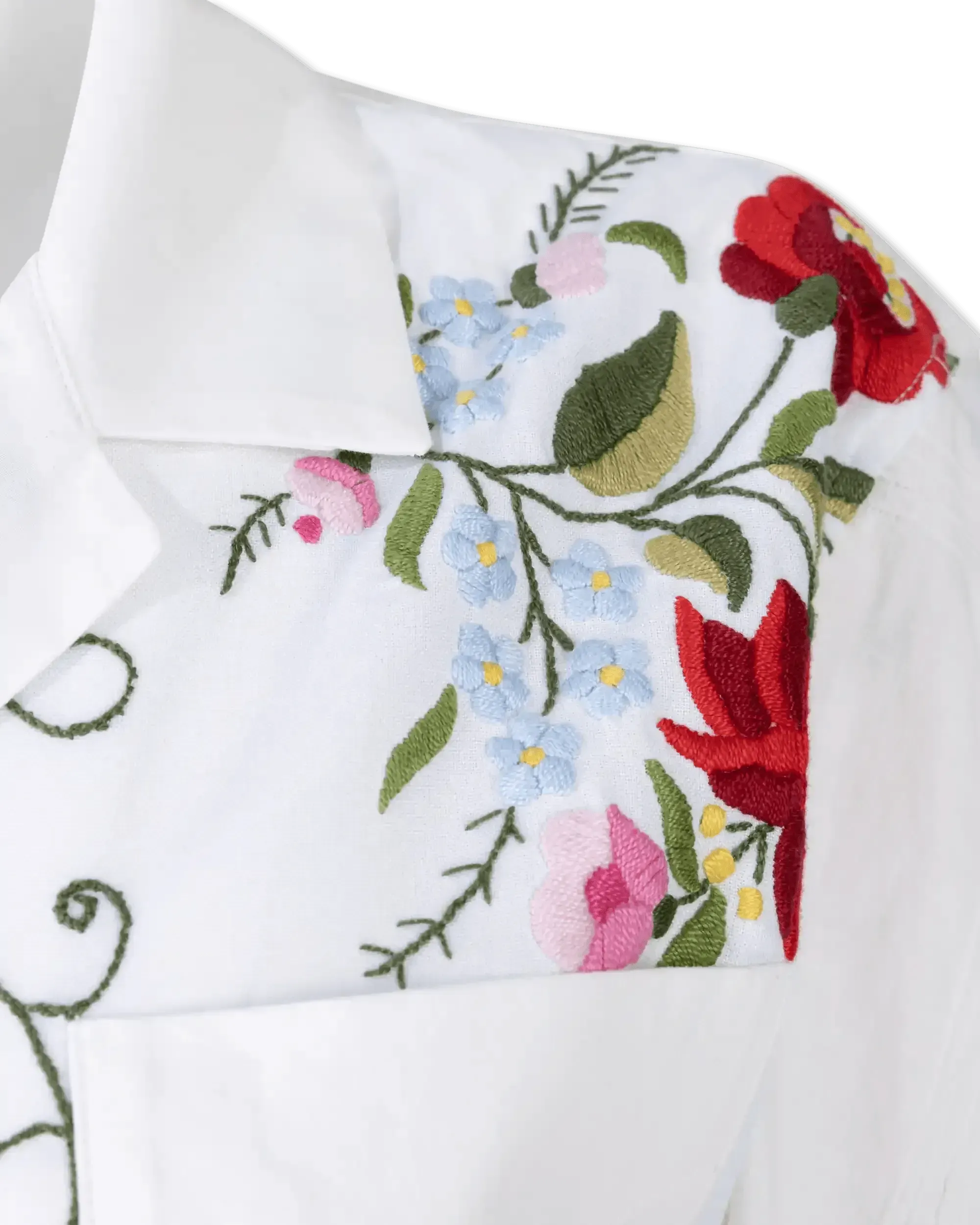 Embroidered Linen Shirt