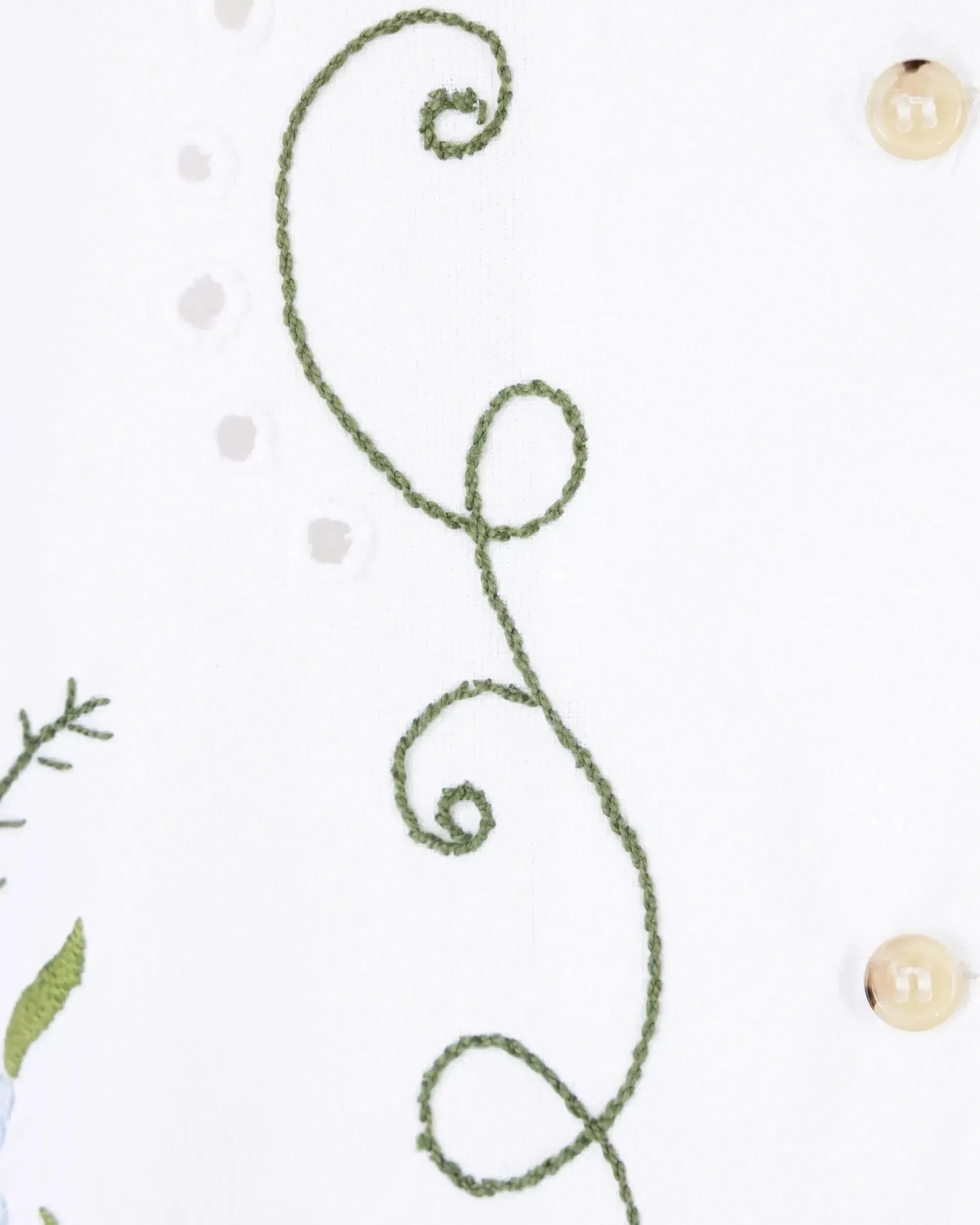 Embroidered Linen Shirt