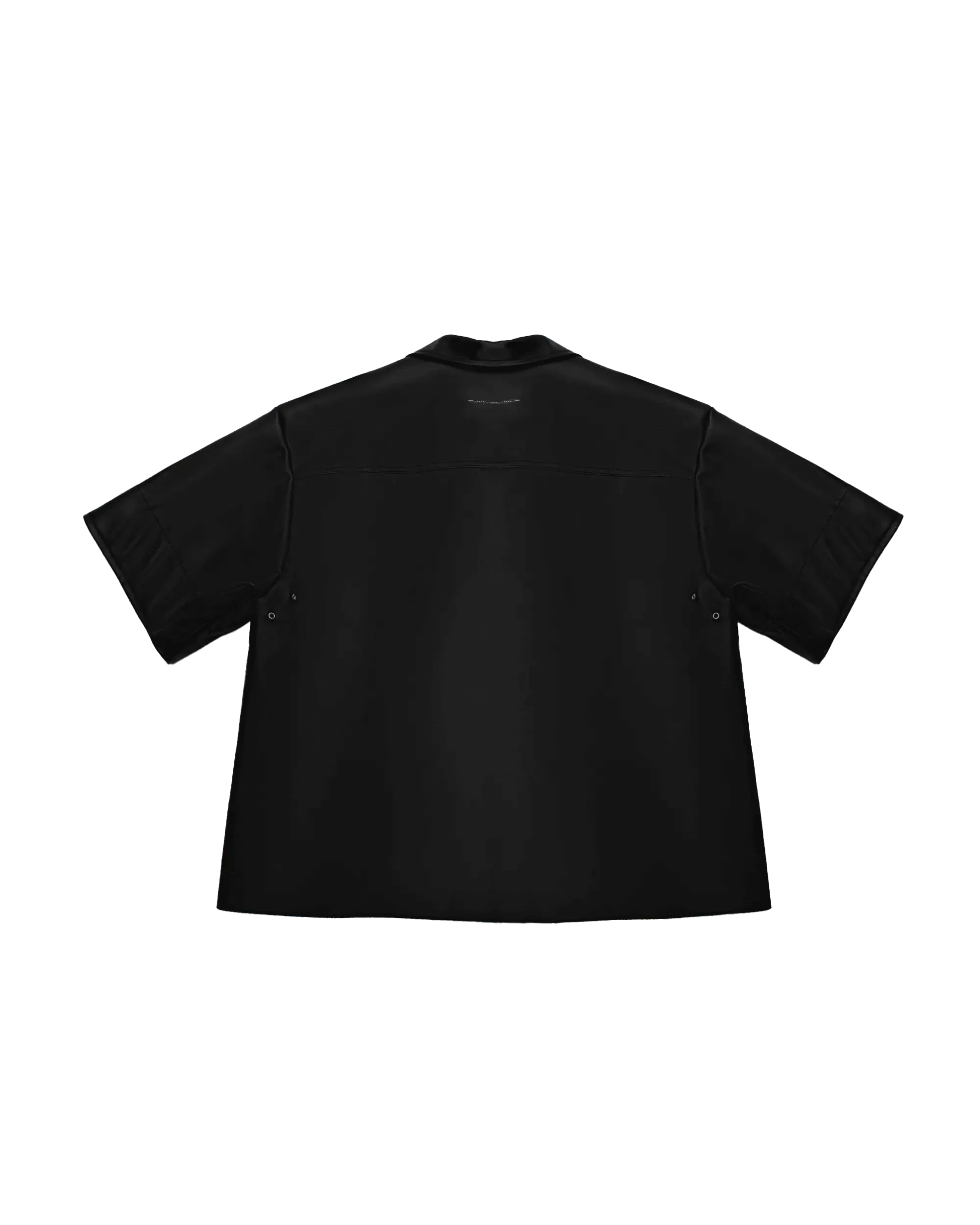 Faux Leather Boxy Shirt