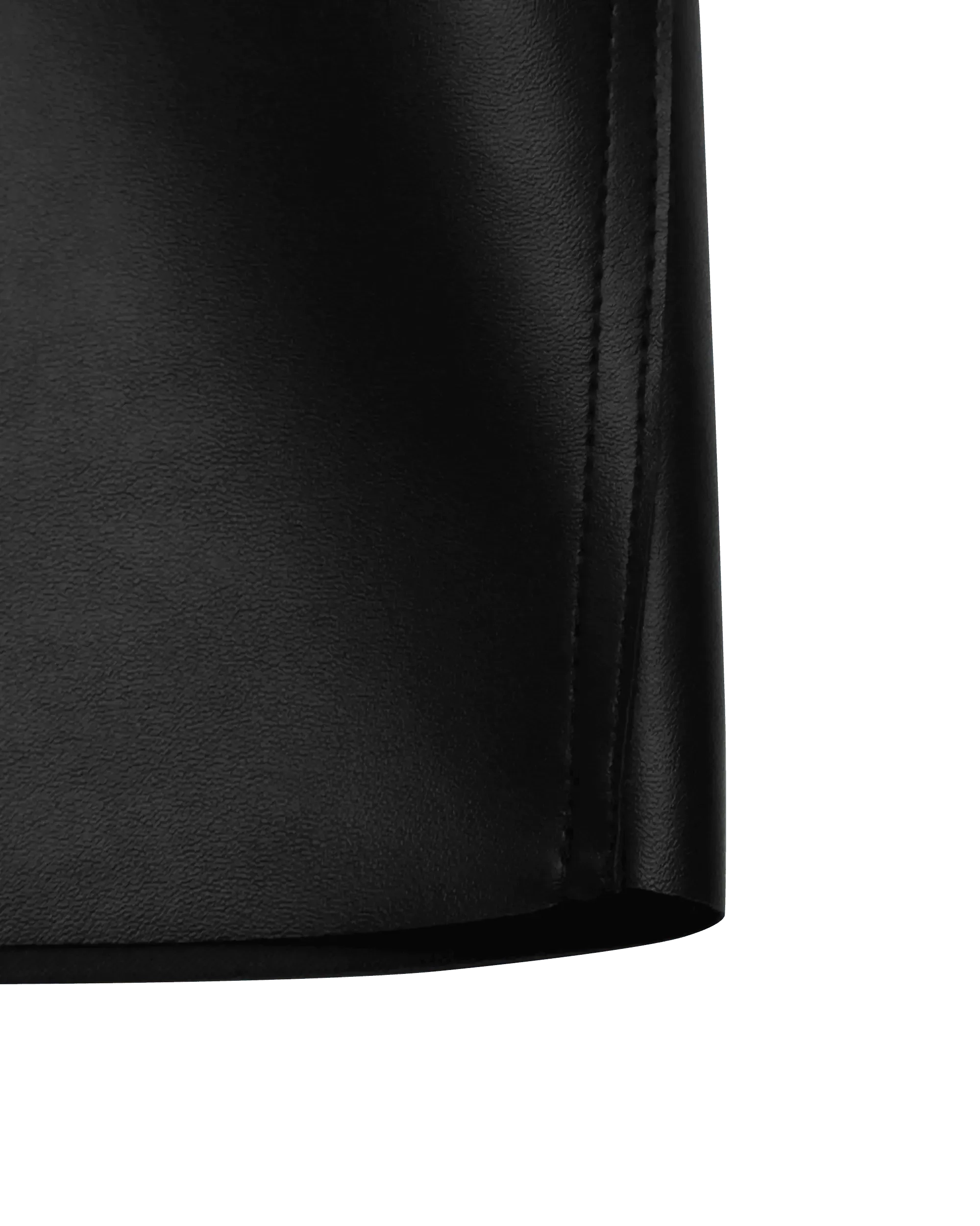 Faux Leather Boxy Shirt