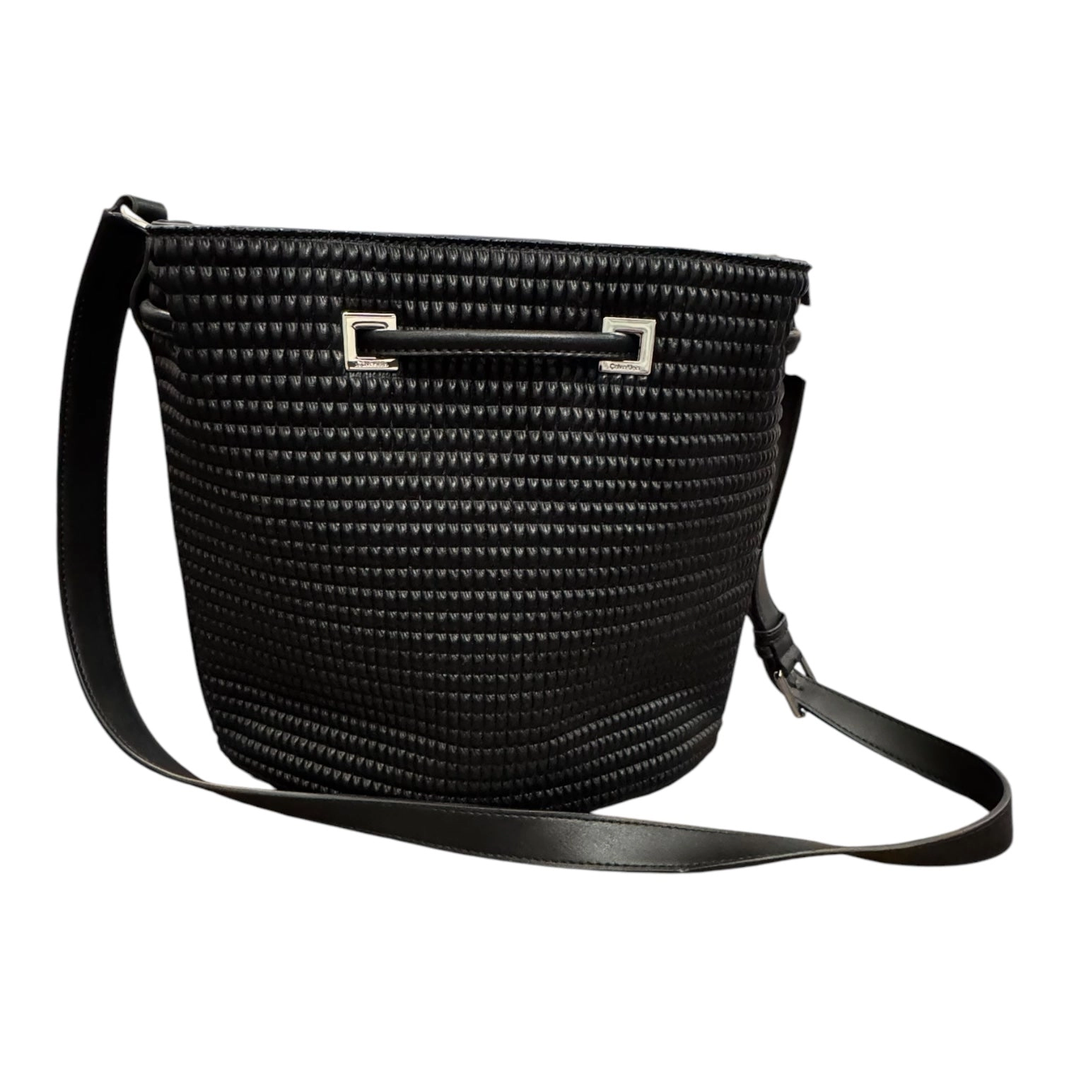 Handbag By Calvin Klein In Black, Size:Medium
