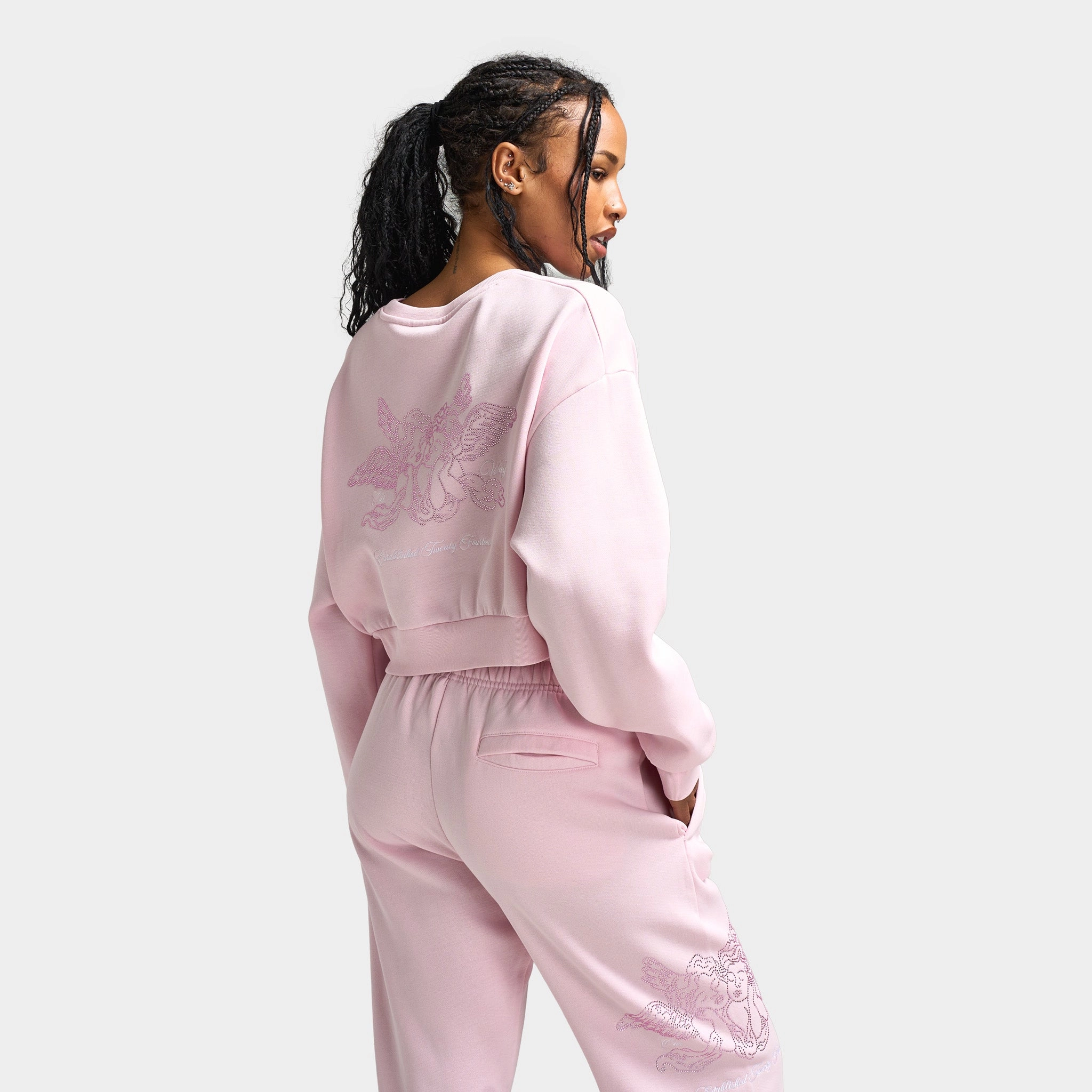 Hoodrich Women's Cherish Cropped Sweatshirt Festival Bloom /