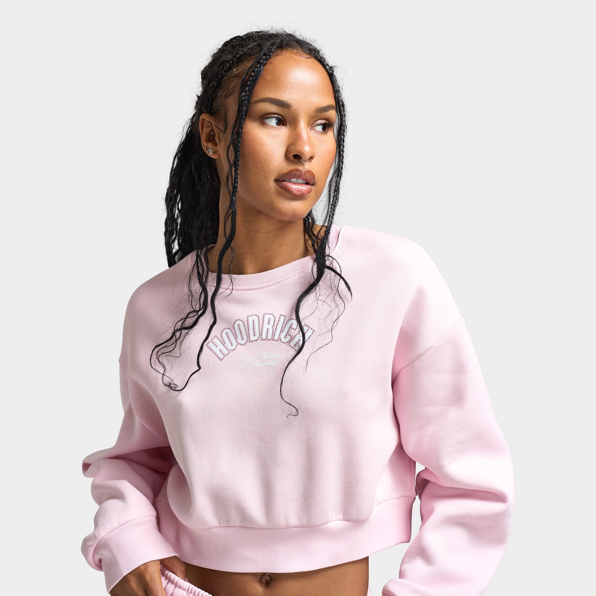 Hoodrich Women's Cherish Cropped Sweatshirt Festival Bloom /