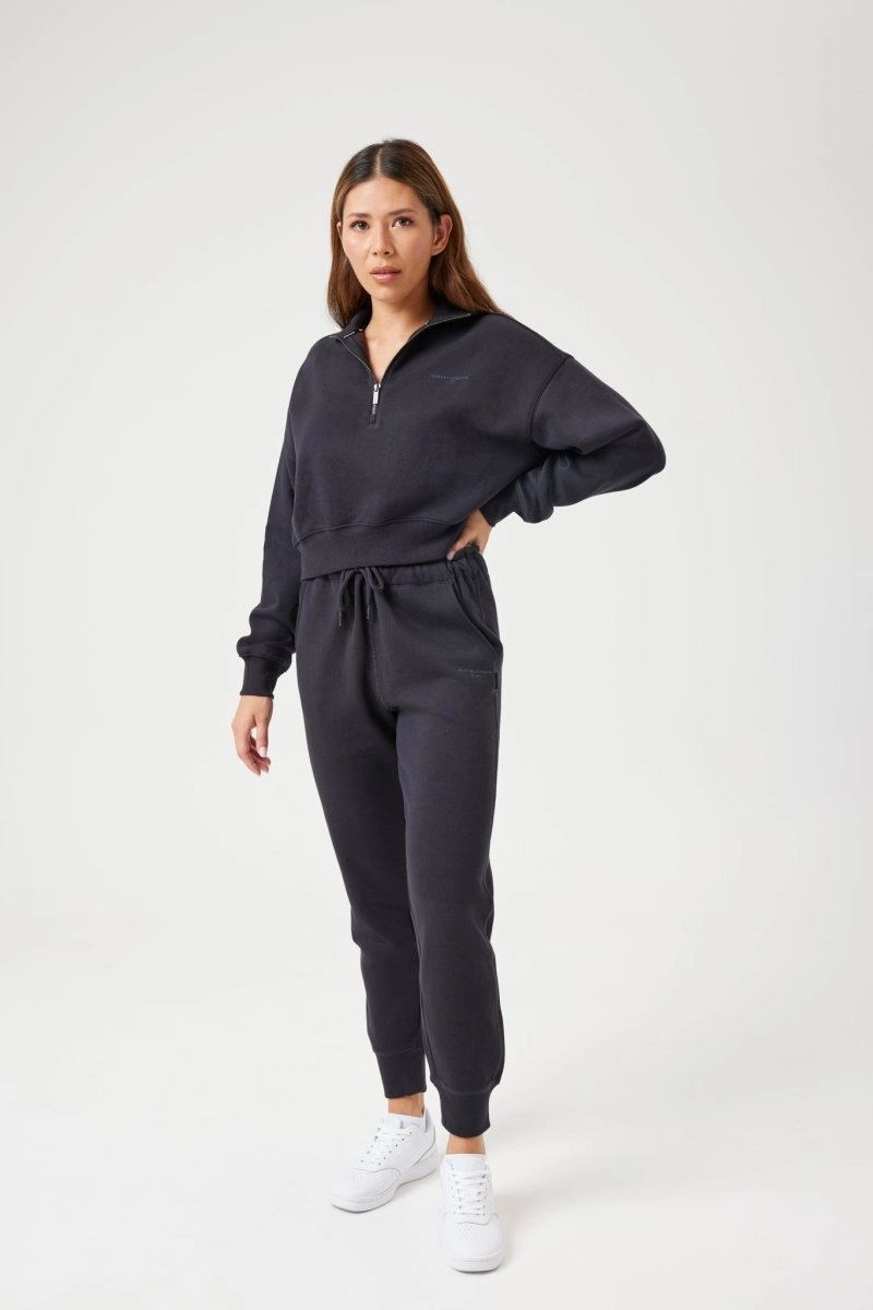 INSPORT WOMEN'S CARLA QUARTER ZIP TOP MIDNIGHT NAVY